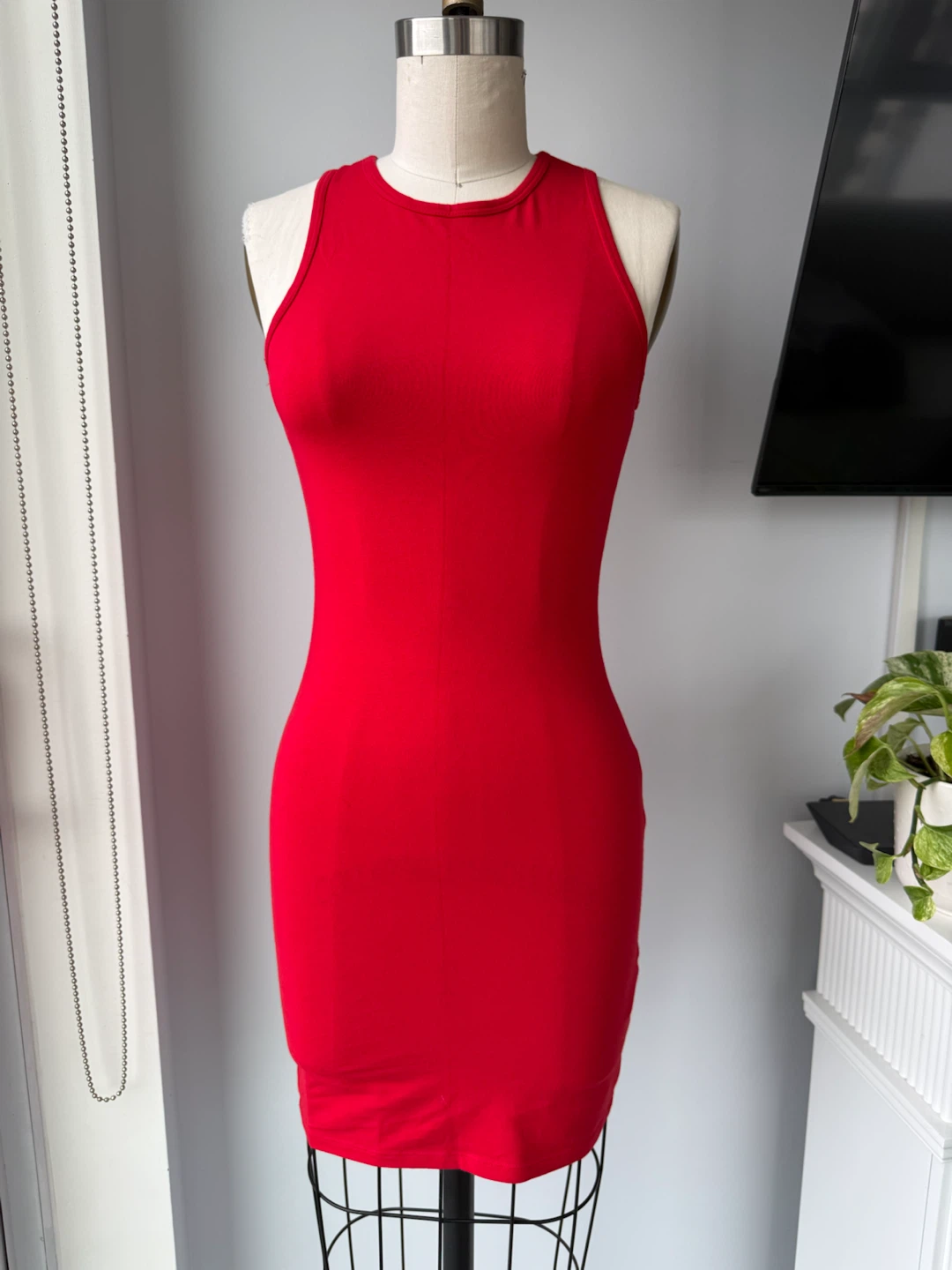 Aritzia Tna Red Sleeveless Bodycon Dress XXS