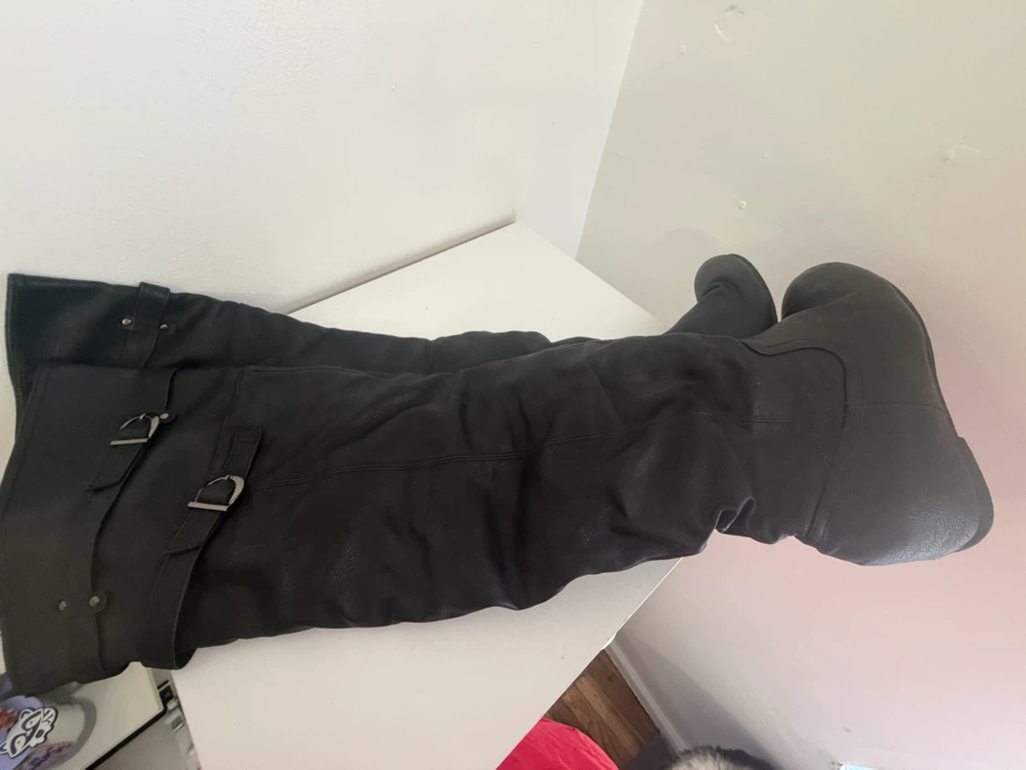 Black Knee-High Boots Size 9
