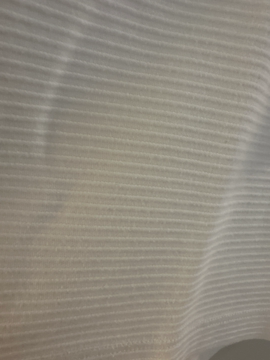 Japanese brand White Ribbed Blouse - Size Medium - photo 3
