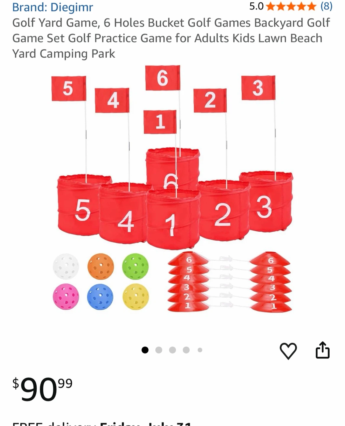 Diegimr Golf Yard Game Set