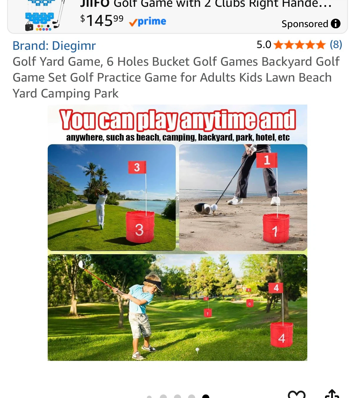 Diegimr Golf Yard Game Set - photo 2