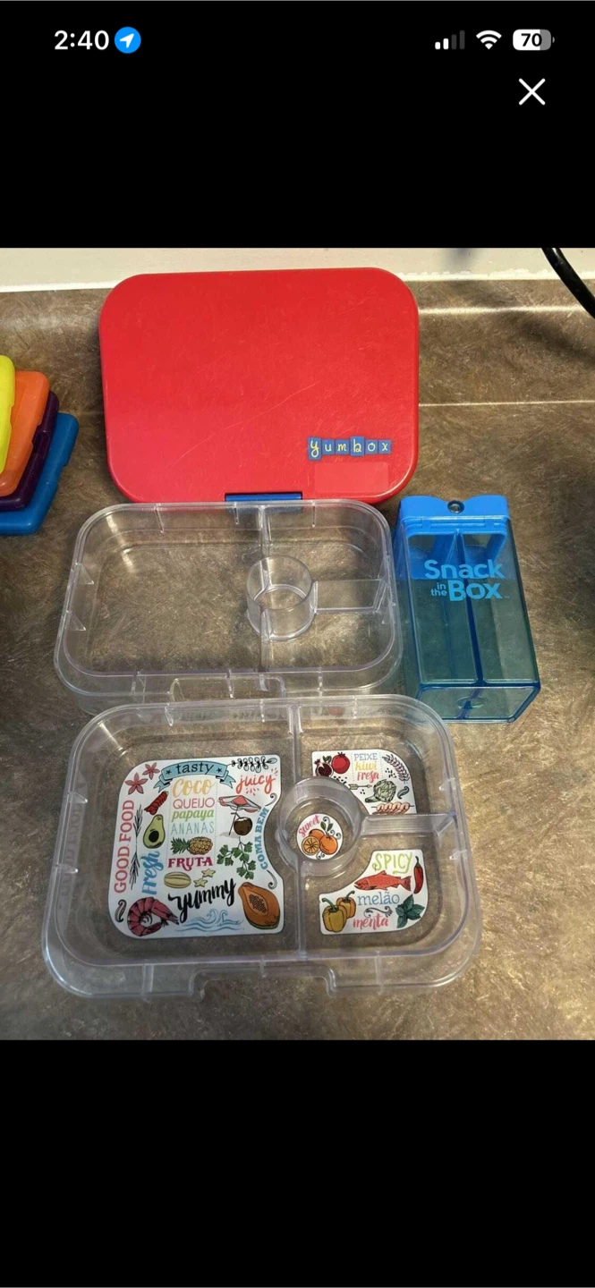 Yumbox with 2 trays & Snack in the Box - photo 2