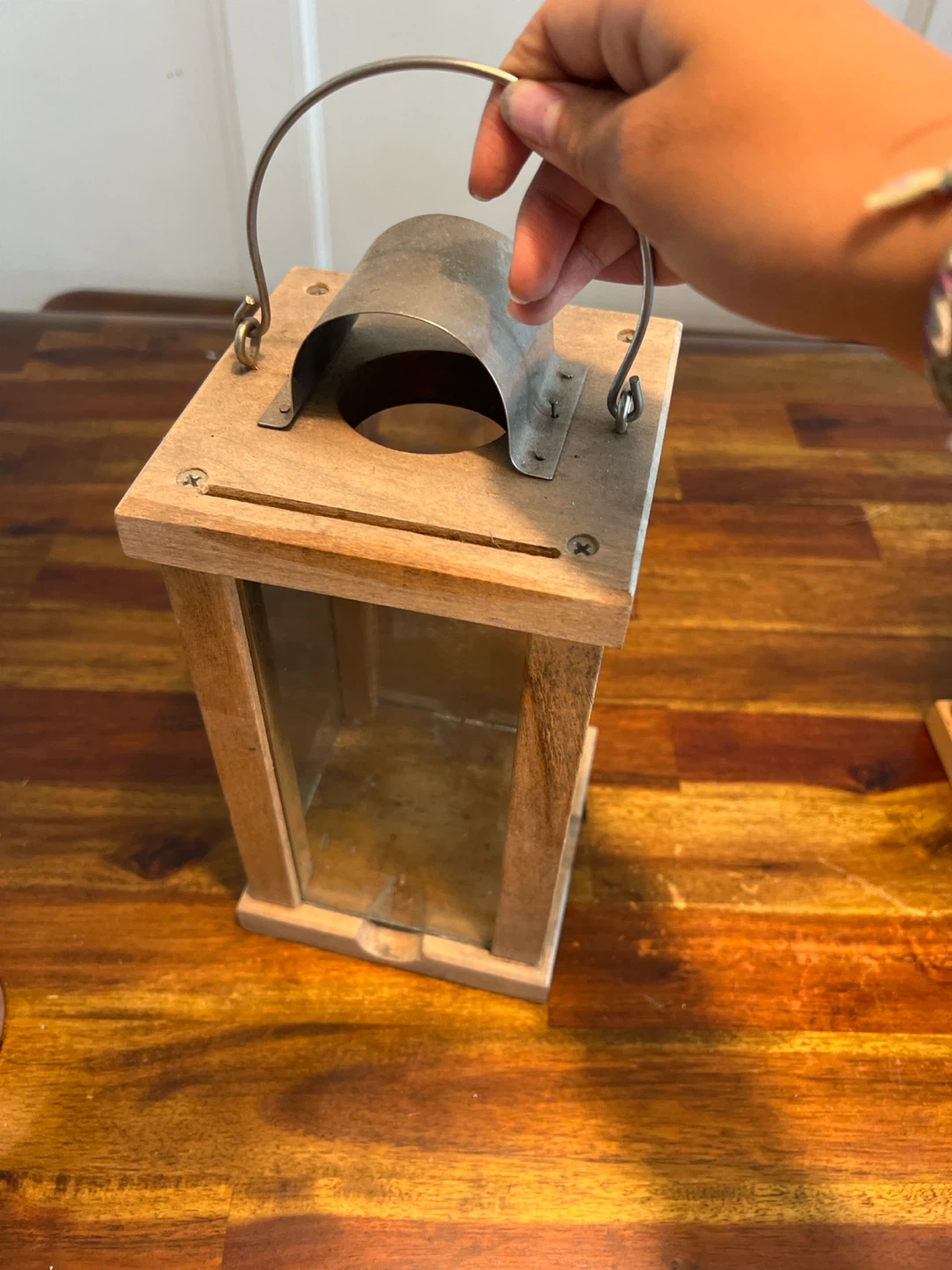 Antique candle holder/lantern - photo 3