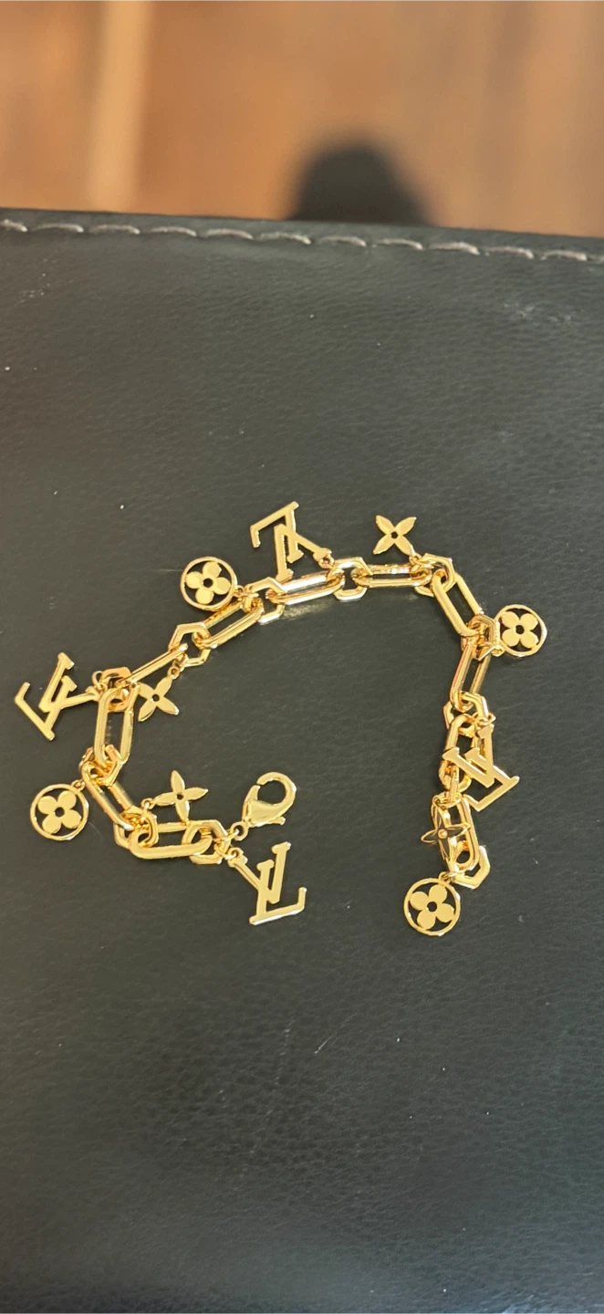 18k plated gold charm Bracelet