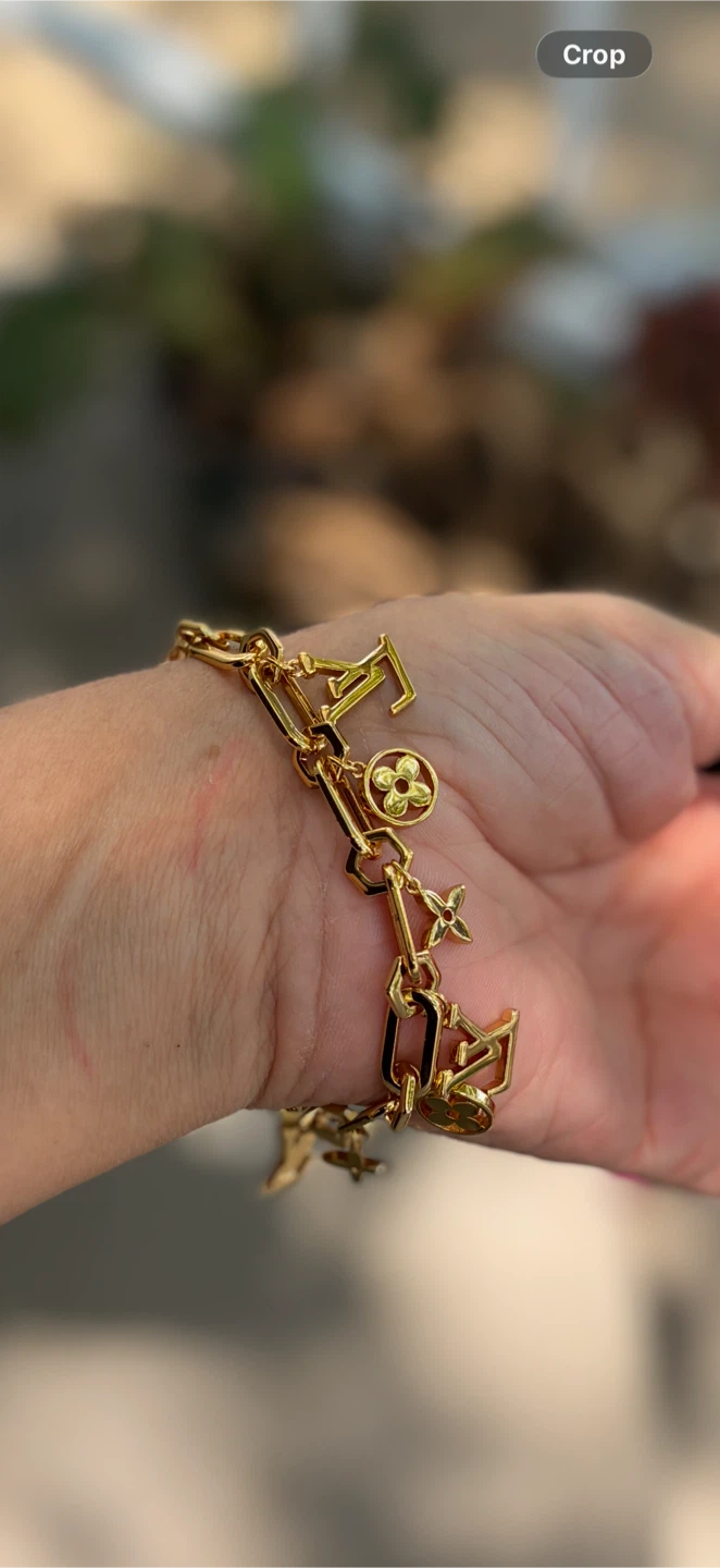 18k plated gold charm Bracelet - photo 2