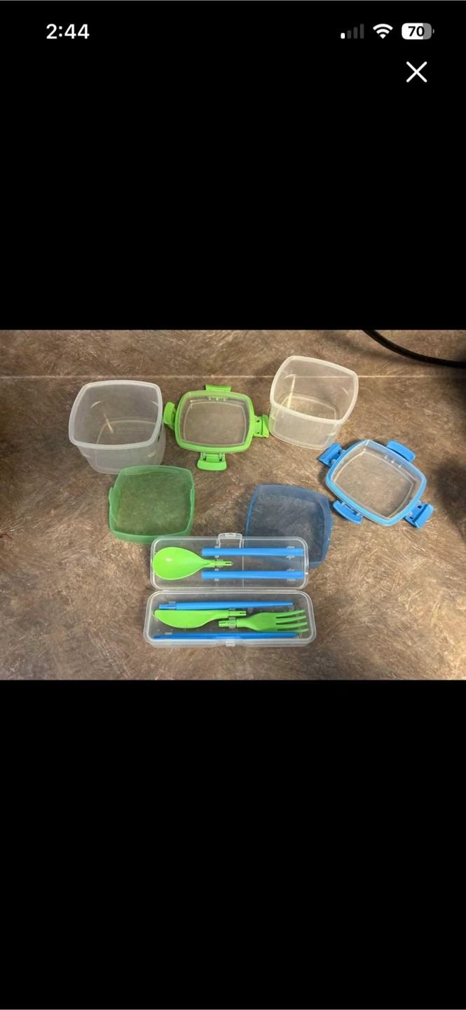 SISTEMA snack box and reusable cutlery lot - photo 2