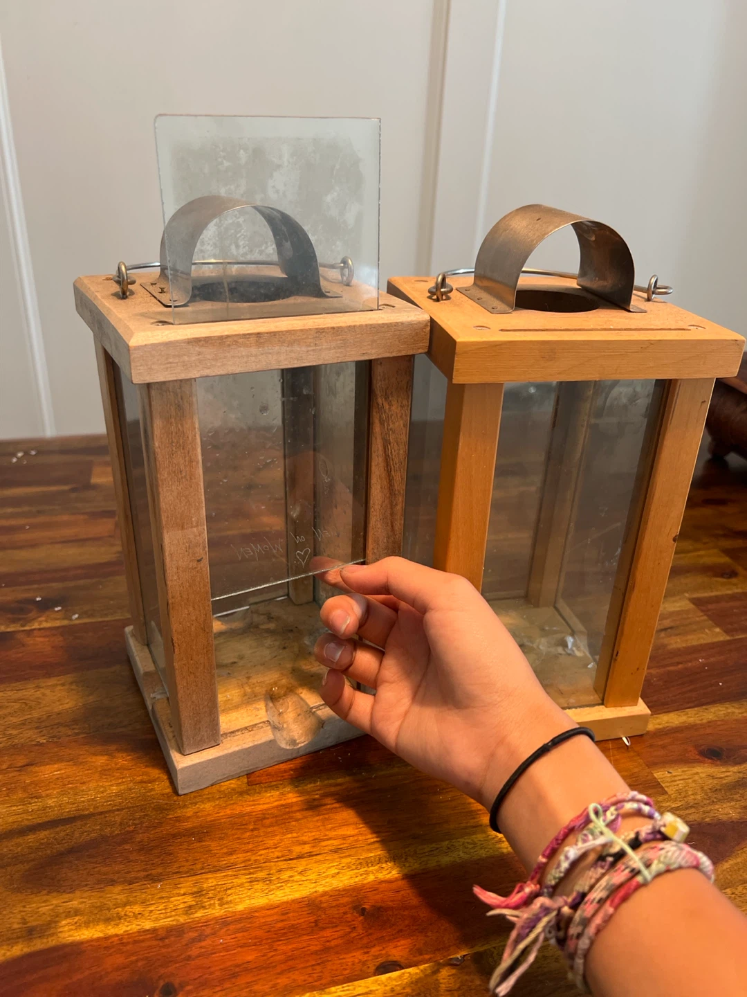 Antique candle holder/lantern - photo 4