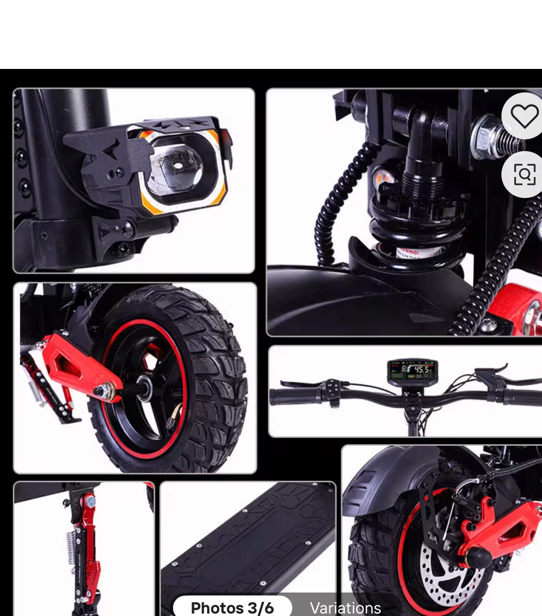 J15 MAX Electric Scooter 1600W 48V 18Ah - photo 3