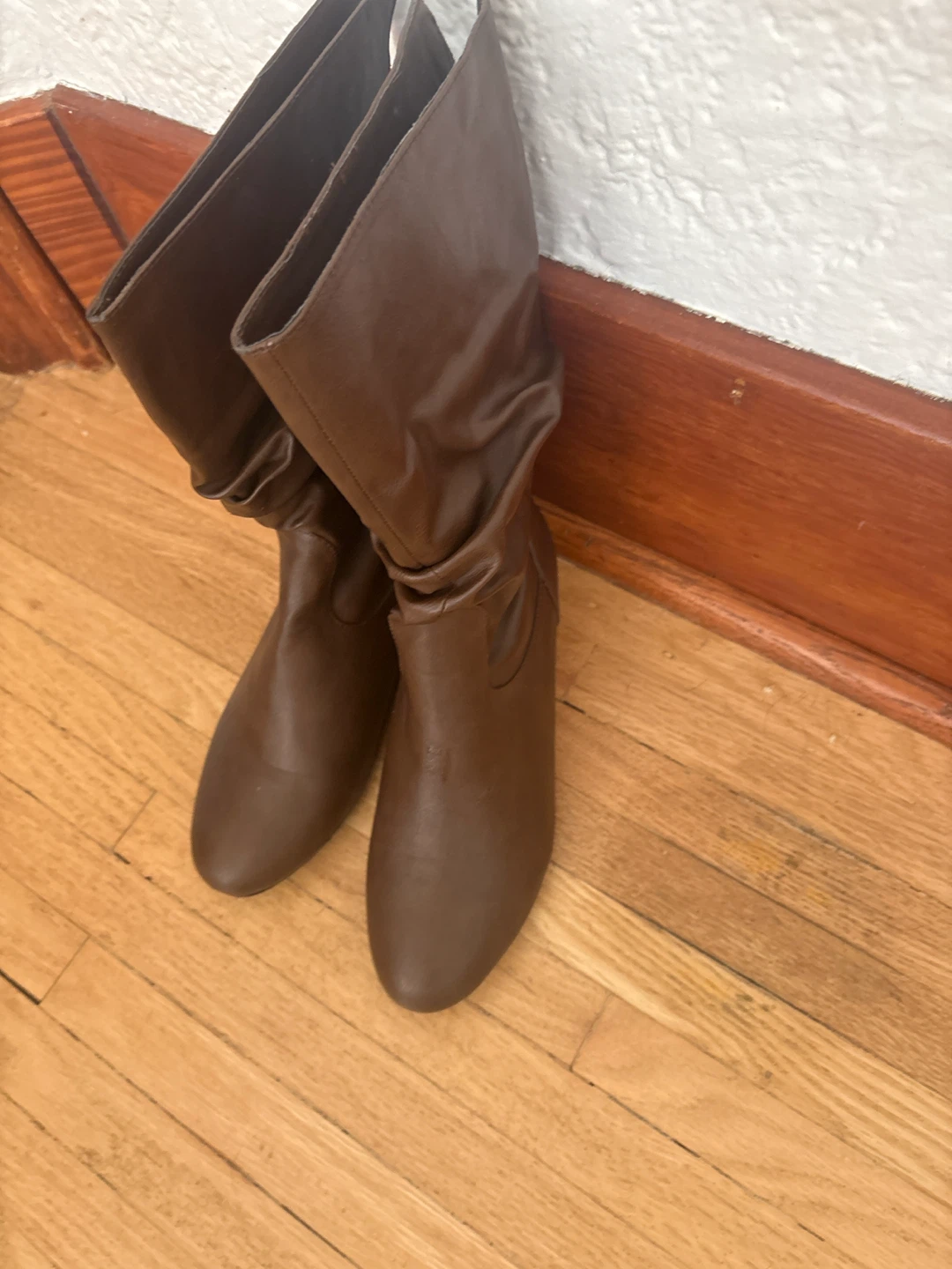 Canadian Girl Brown Faux Leather Slouch Boots - Size 39 - photo 2