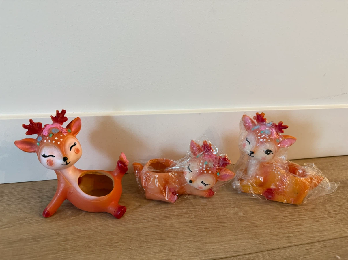 Cute Deer Planter Pot, Set of 3 - photo 4