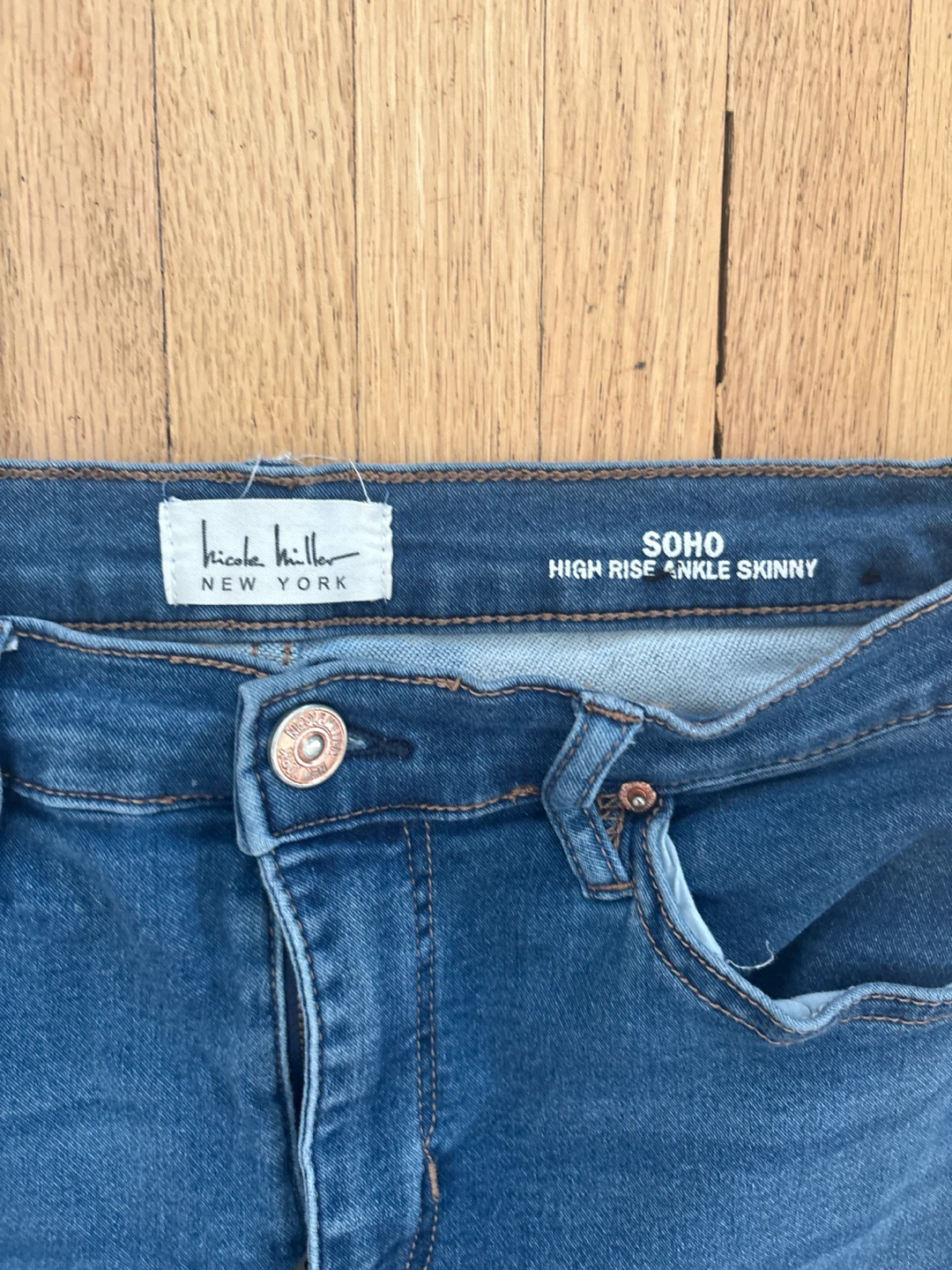 Nicole Miller Soho High Rise Ankle Skinny Jeans - Size 8 - photo 2