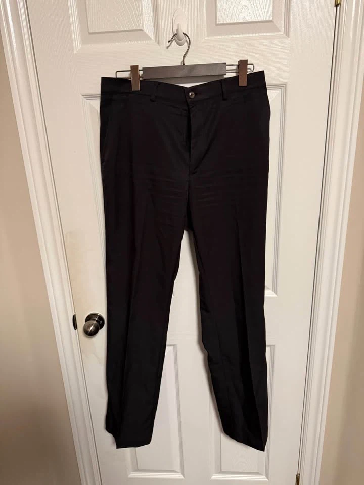 [USED] 2x Haggar Men’s Dress Pants (36x34) – Khaki / Black - photo 4
