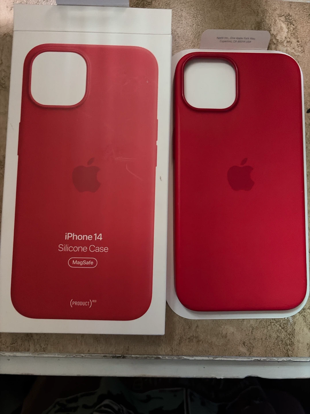 Apple iPhone 14 Silicone phone case - Red - photo 4