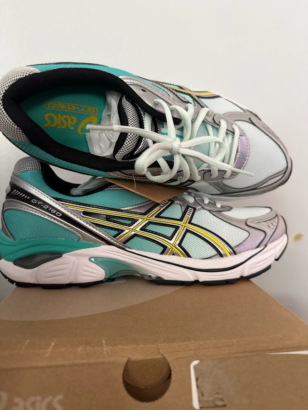 ASICS GT-2160 Pale Mint/Golden Yellow  Running Shoes Size 10.5 - photo 4