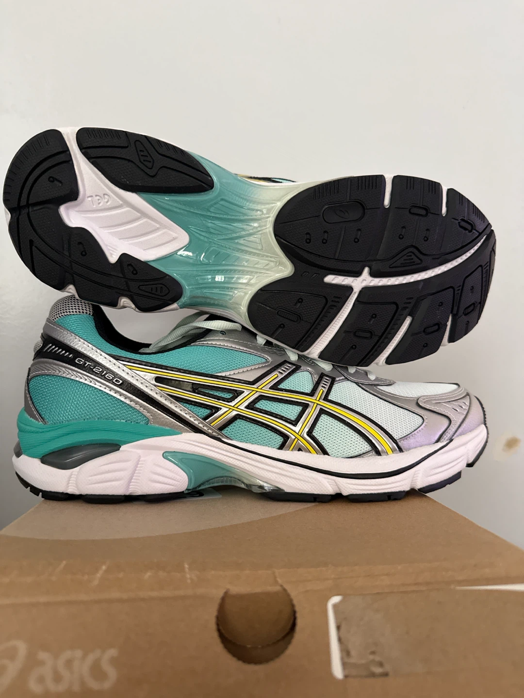 ASICS GT-2160 Pale Mint/Golden Yellow  Running Shoes Size 10.5 - photo 5