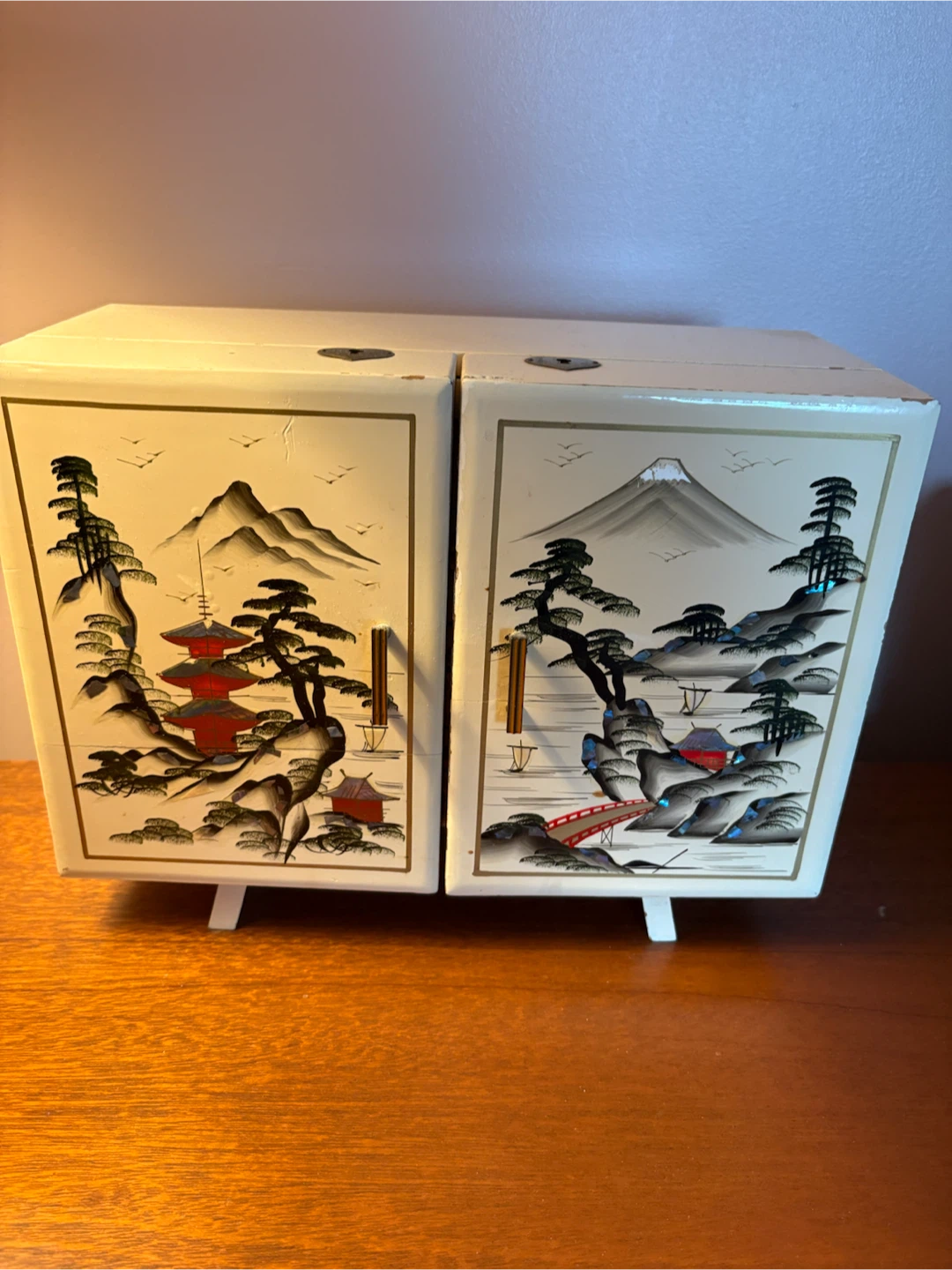 Vintage Japanese Lacquerware Jewelry Box