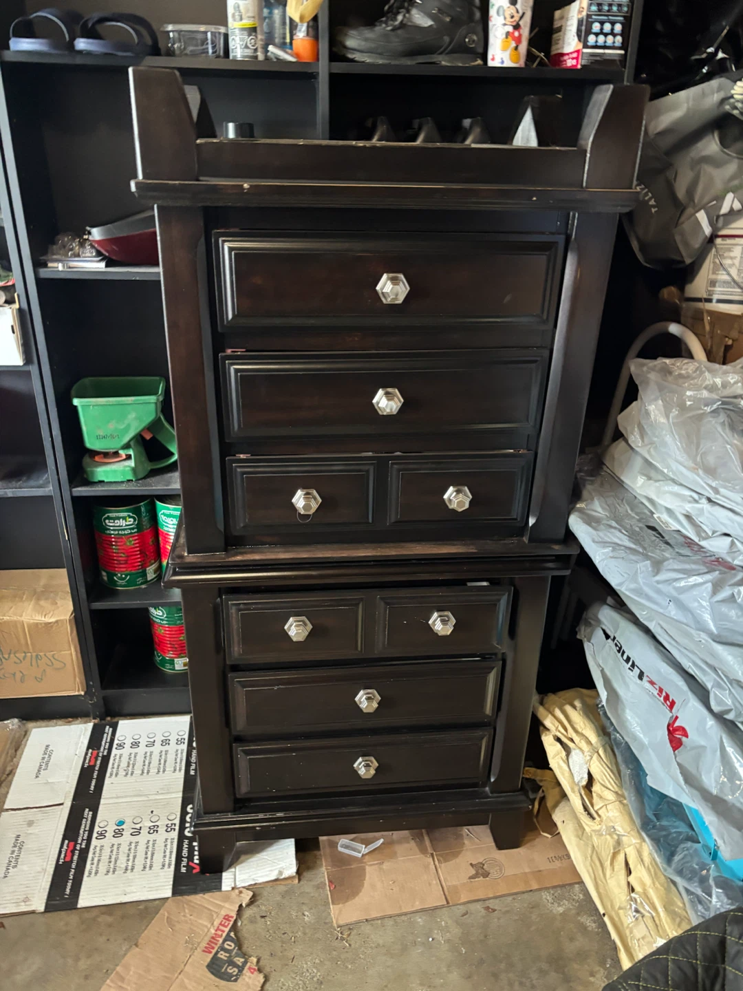 Dark Wood Dresser / Chest of Drawers - photo 2