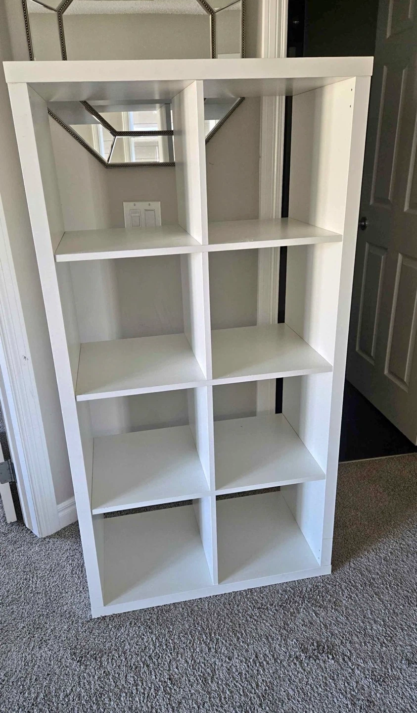 IKEA KALLAX 2x4 storage shelf white