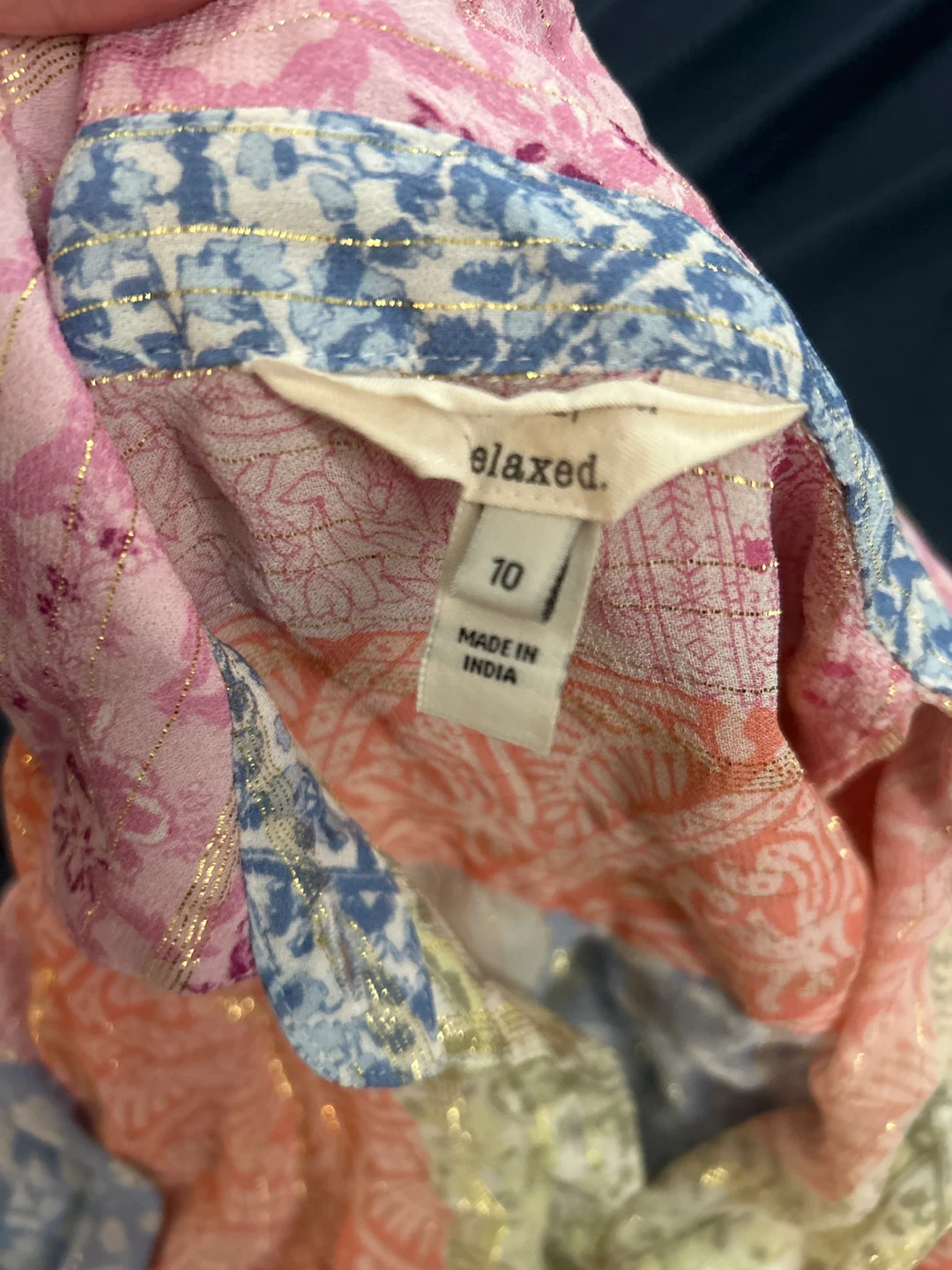 Relaxed Button-Up Shirt Size 10 - photo 3
