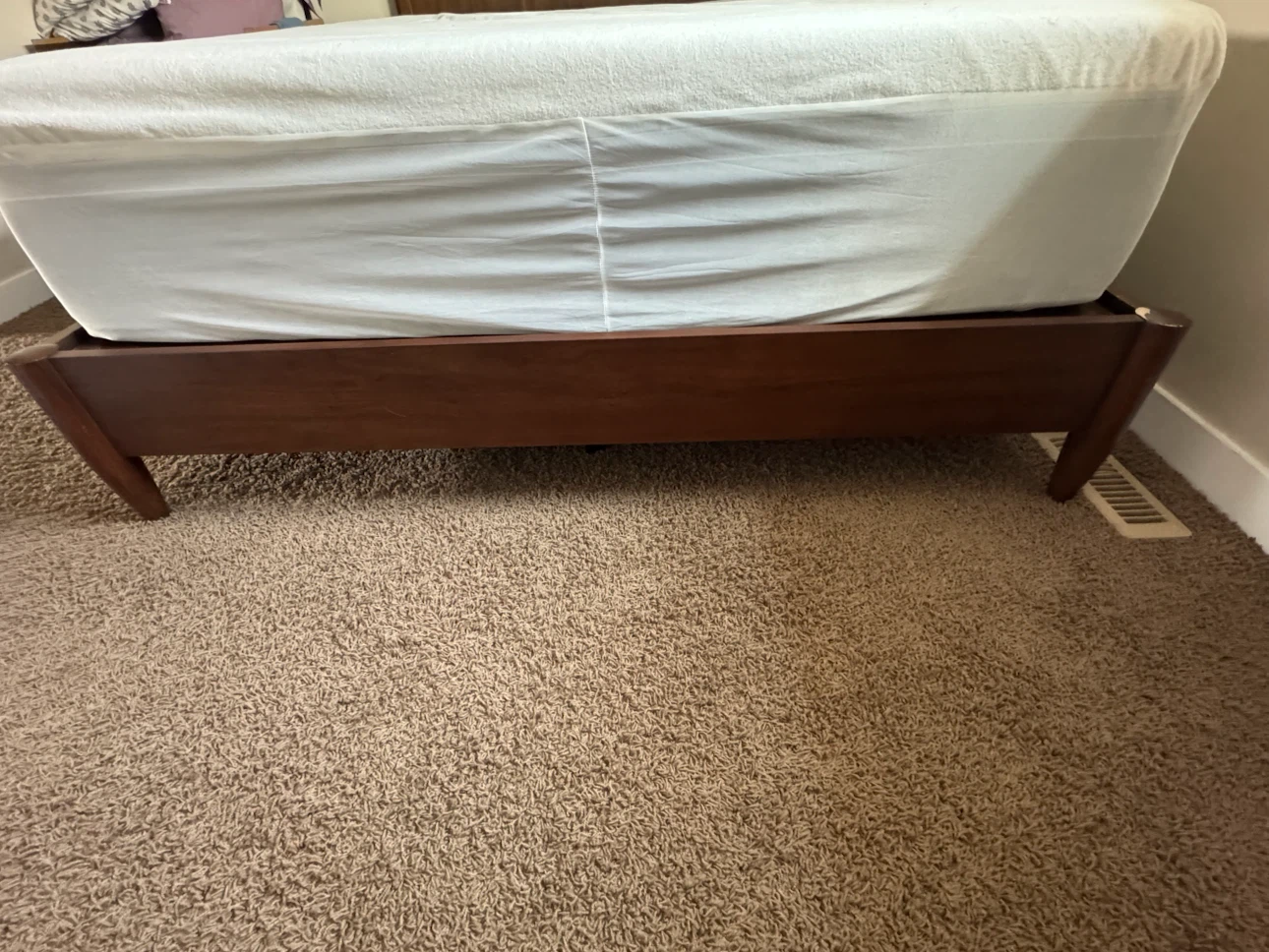 White Queen Mattress with Blue Trim - photo 4