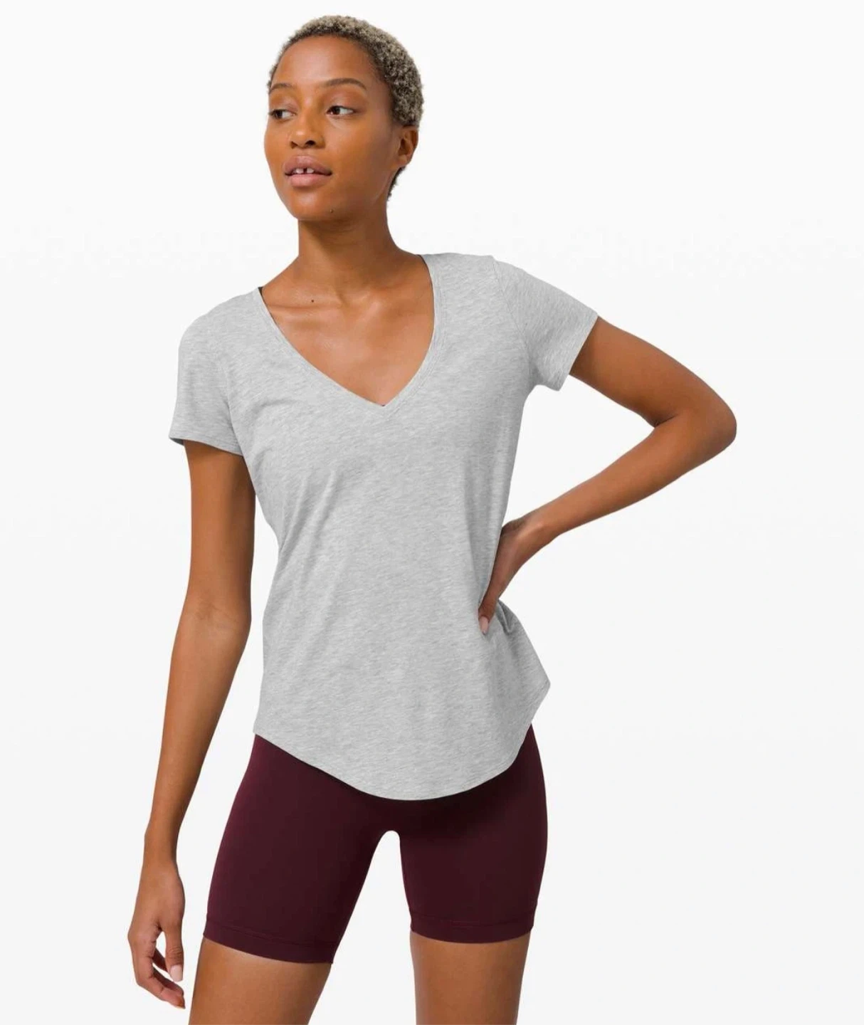 Size 8 - Lululemon Grey Love Crew T-Shirt