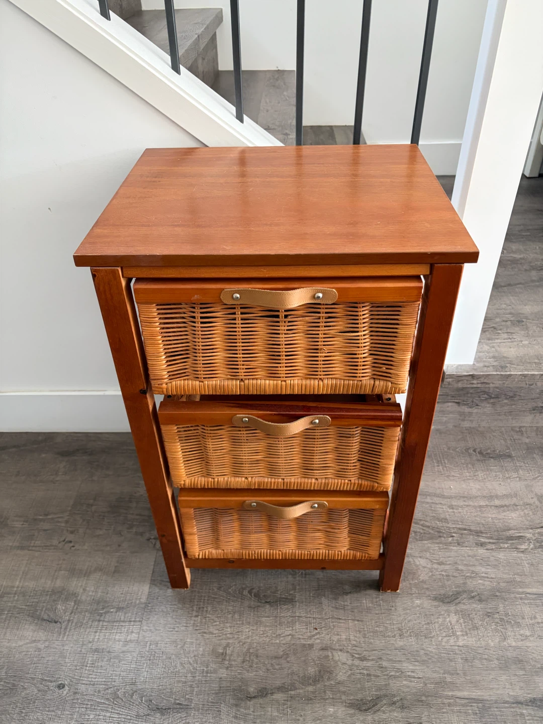 dresser 3 drawers in brown wicket