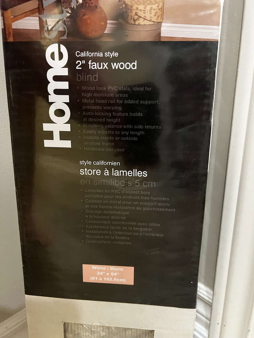 White Home Styles California Style 2" Faux Wood Blinds - White - photo 2