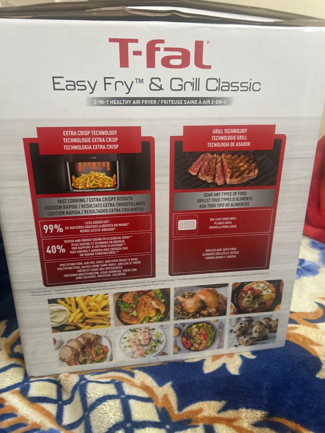 T-Fal Easy Fry & Grill Classic 2-in-1 Air Fryer - photo 2