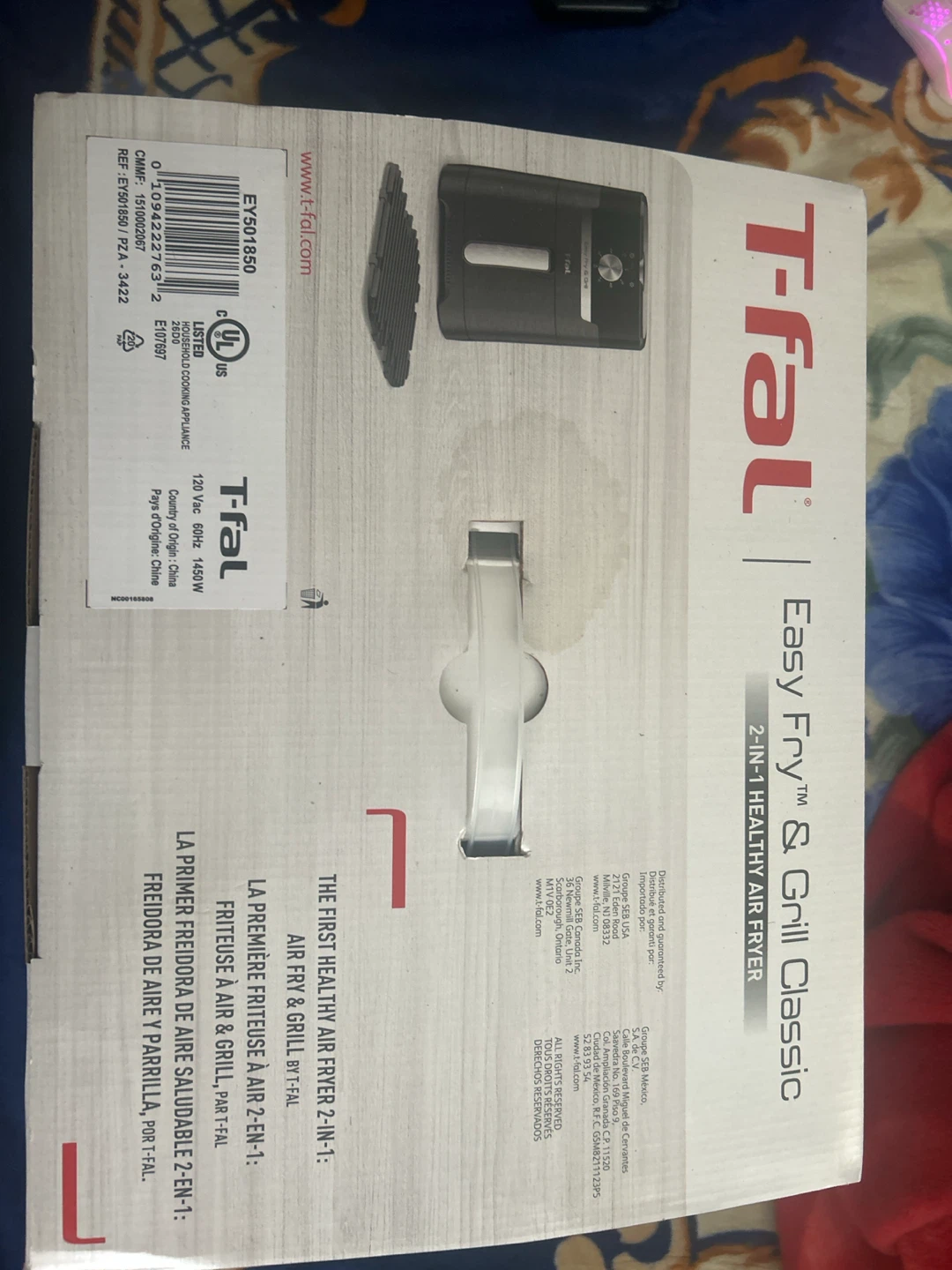 T-Fal Easy Fry & Grill Classic 2-in-1 Air Fryer - photo 3