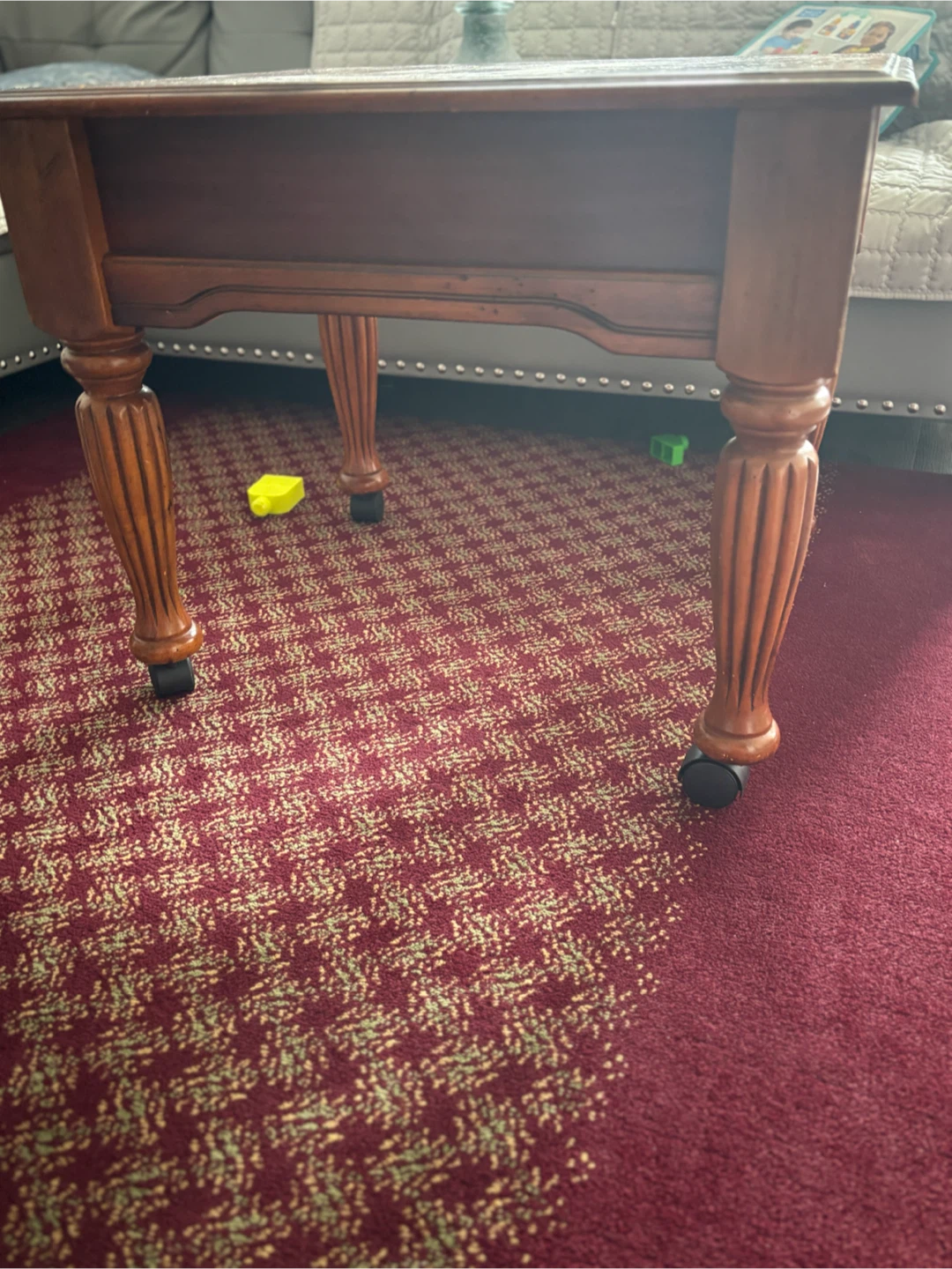 Wooden End Table with Drawer - photo 4