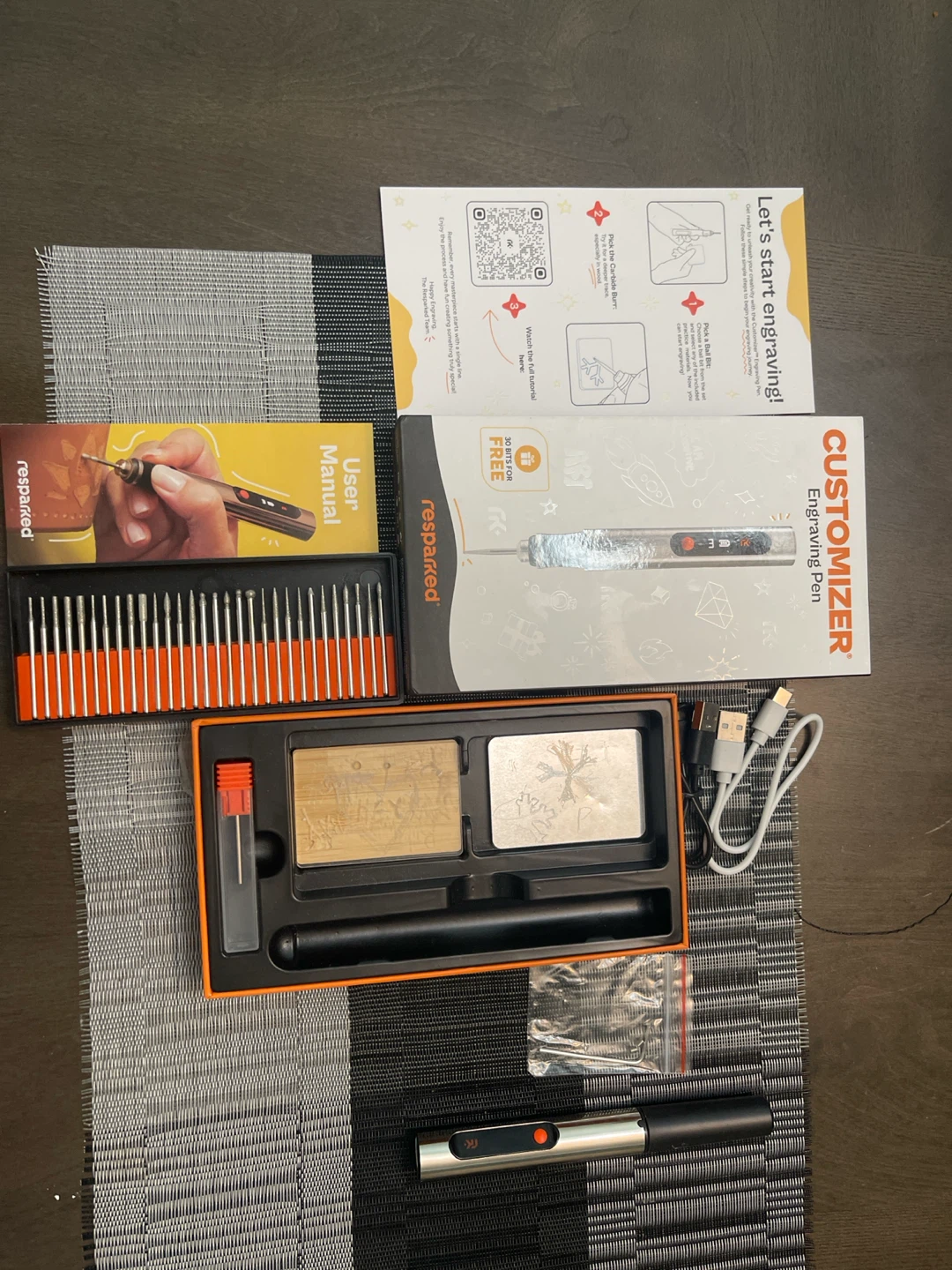 Resparked Engraving Pen with Accessories