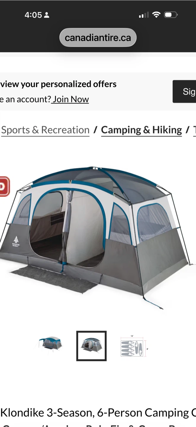 Woods Brand - Klondike Model Tent +