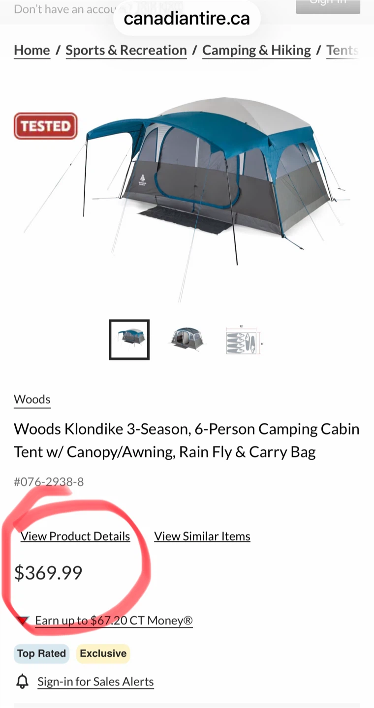 Woods Brand - Klondike Model Tent + - photo 2