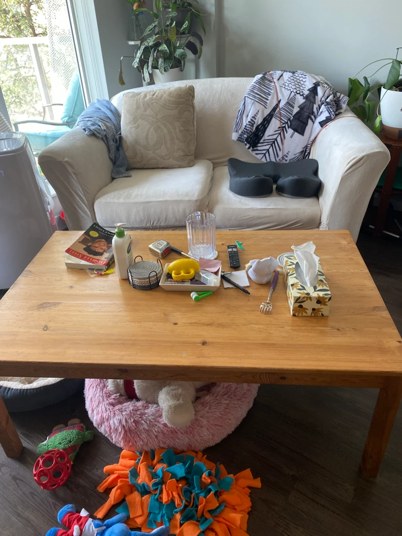 Wooden coffee table - photo 2