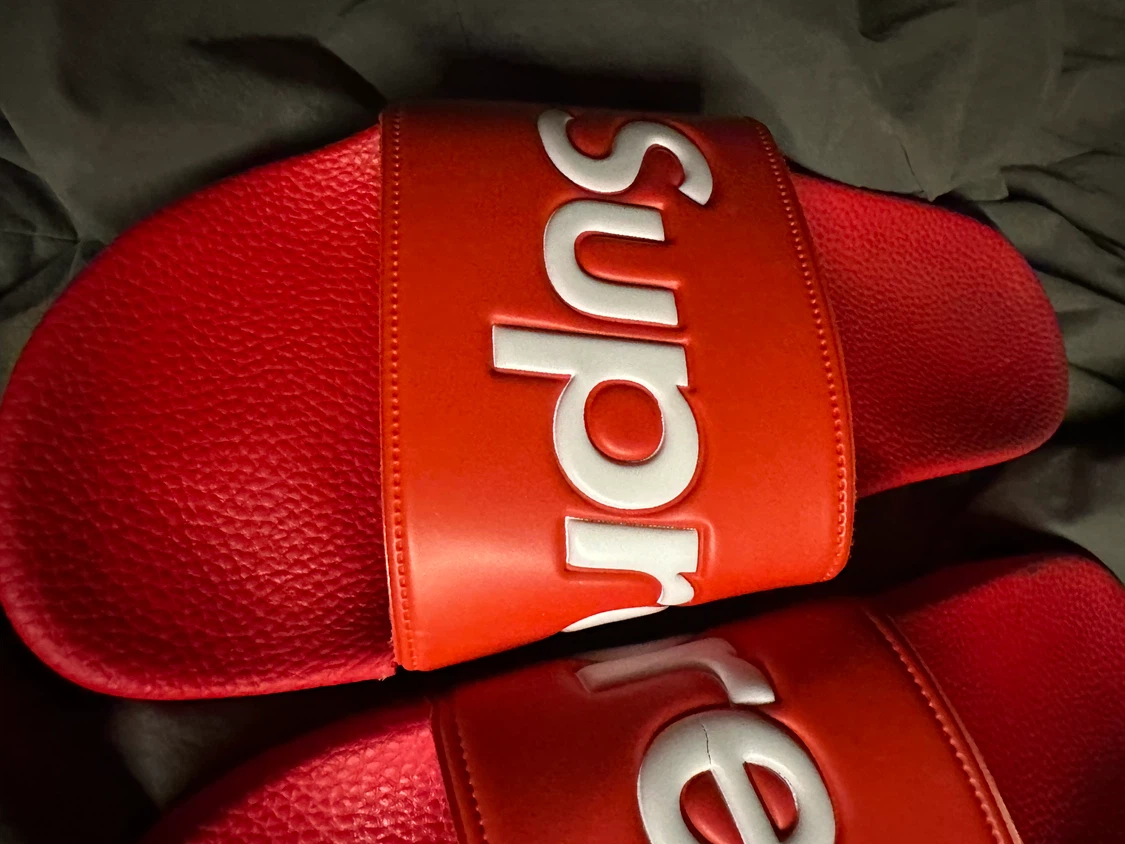 Supreme Red Slides - photo 3
