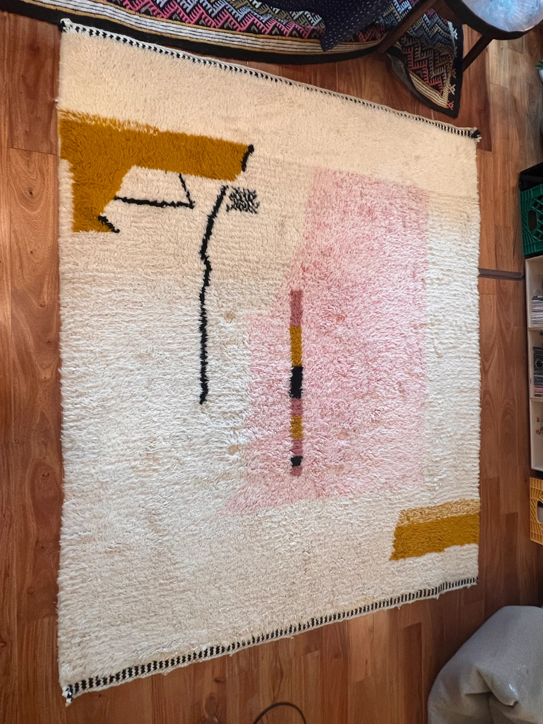 Artistic Moroccan Rug, Handmade Rug