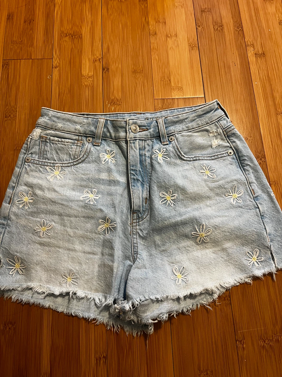 American Eagle Daisy Denim Shorts