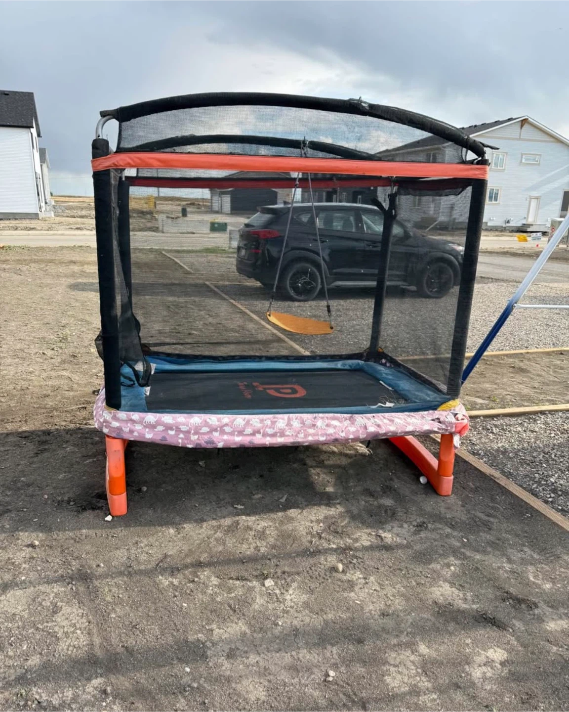 Swing set, small trampoline, Littlered slide and baby swing - photo 3
