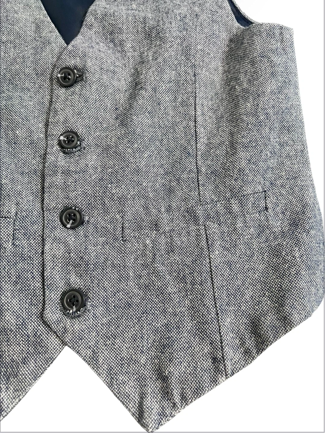 Brand New H&M Boys Suit Vest – Blue | Sz 8–9 Years | Never Worn - photo 4