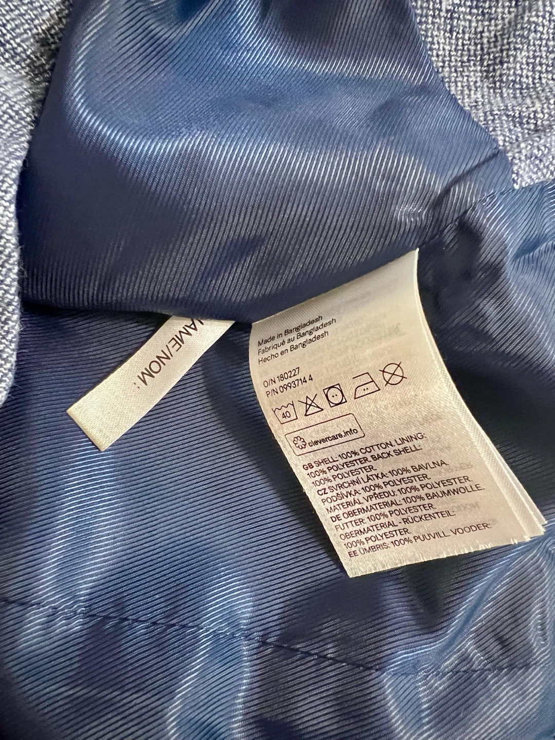 Brand New H&M Boys Suit Vest – Blue | Sz 8–9 Years | Never Worn - photo 5