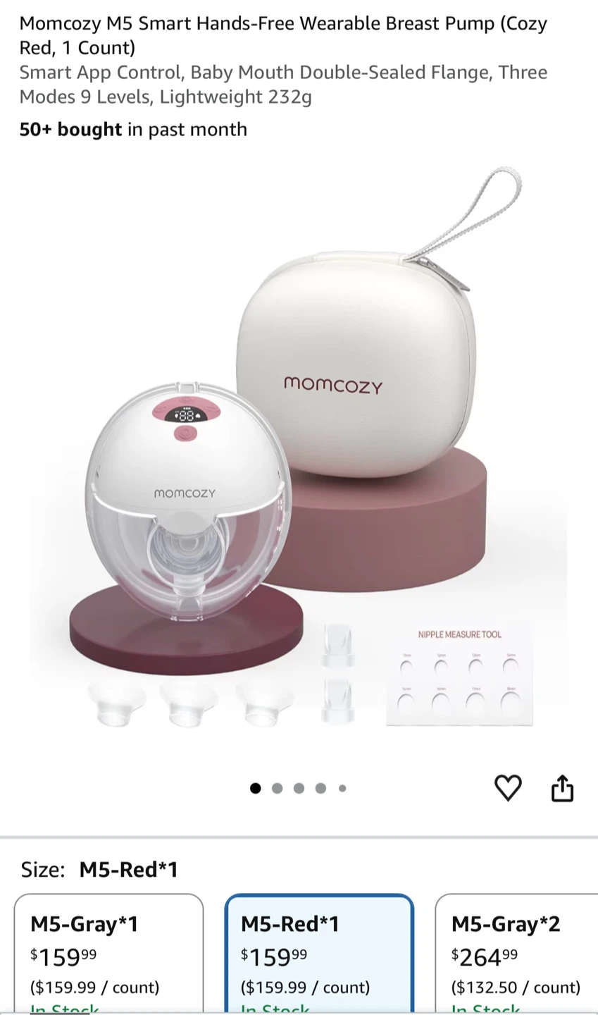 Momcozy M5 Smart Wearable Breast Pumps - photo 5