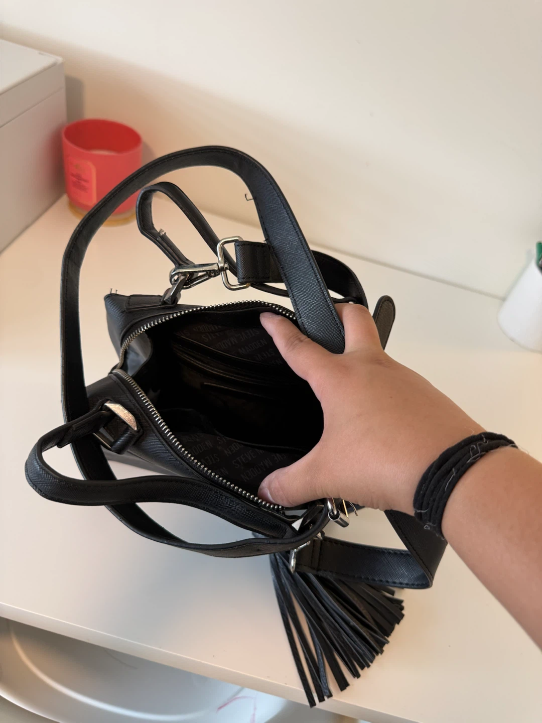 Steve Madden Black Satchel Handbag - photo 2