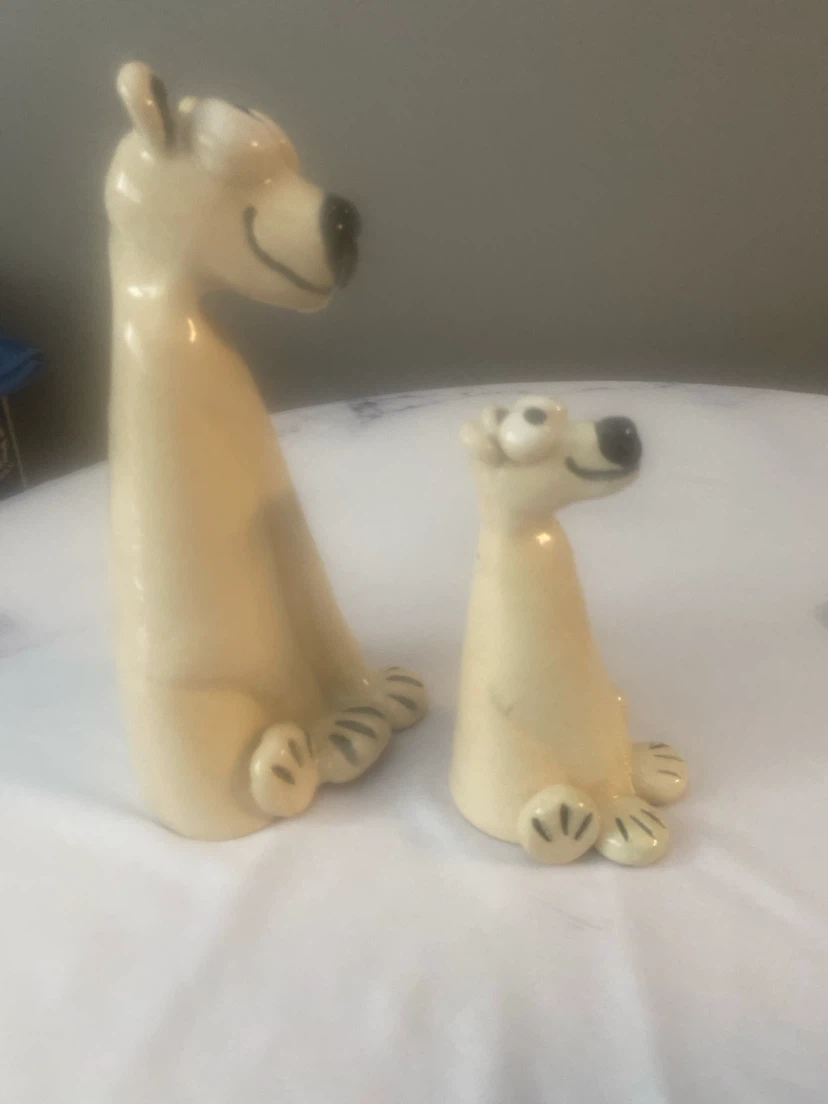 Set of 2 Ceramic Dog Figurines - photo 2