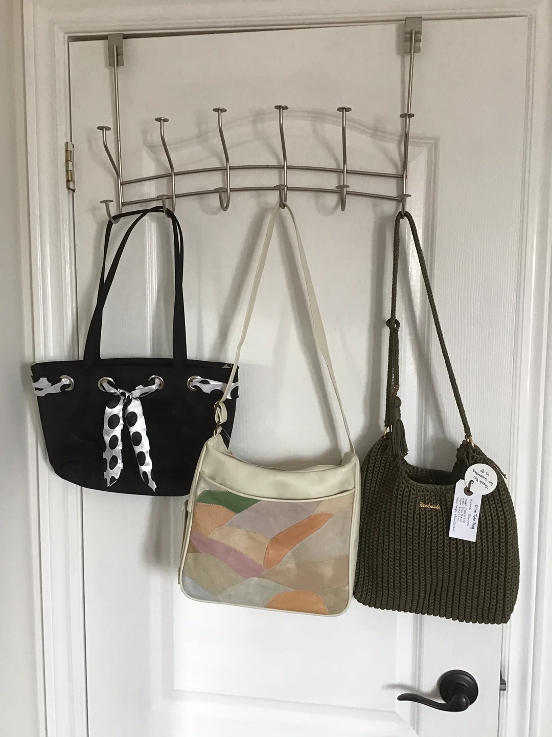Olive Tote Bag - Handmade Polyester