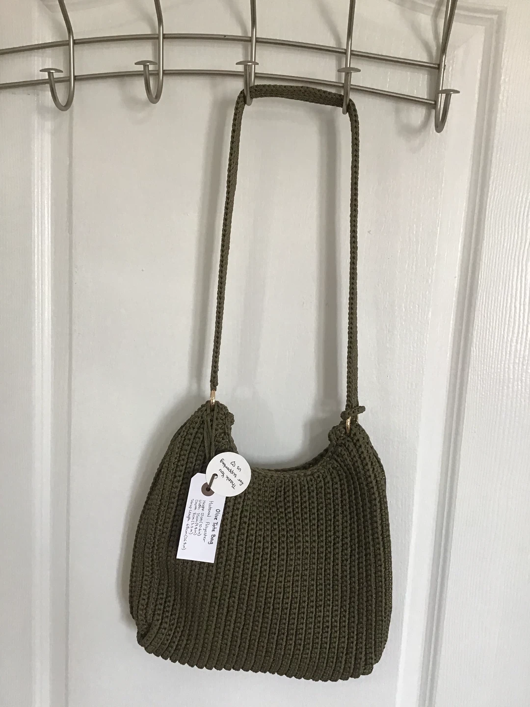 Olive Tote Bag - Handmade Polyester - photo 4