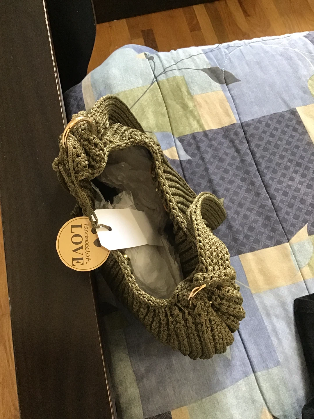 Olive Tote Bag - Handmade Polyester - photo 5