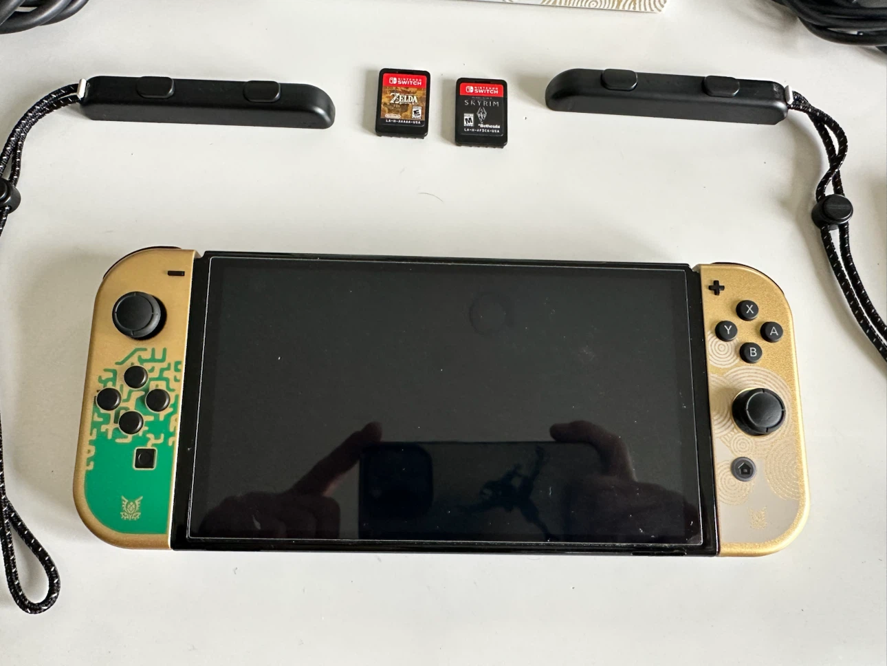 Nintendo Switch OLED Zelda Edition + Games & Accessories - photo 3