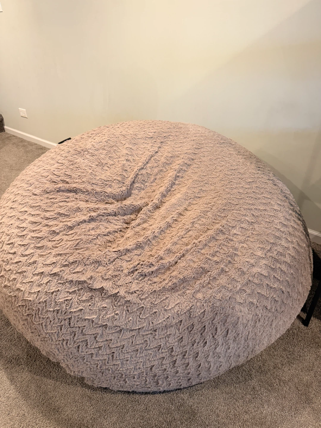Lounge & Co. Large Bean Bag Chair - Light Tan - photo 2
