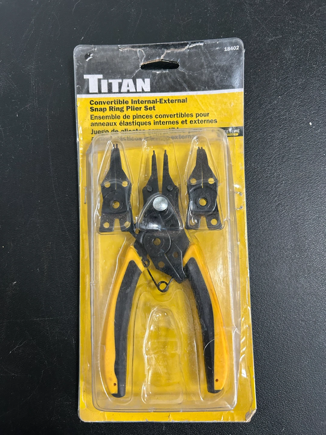 Titan Convertible Internal-External Snap Ring Plier Set