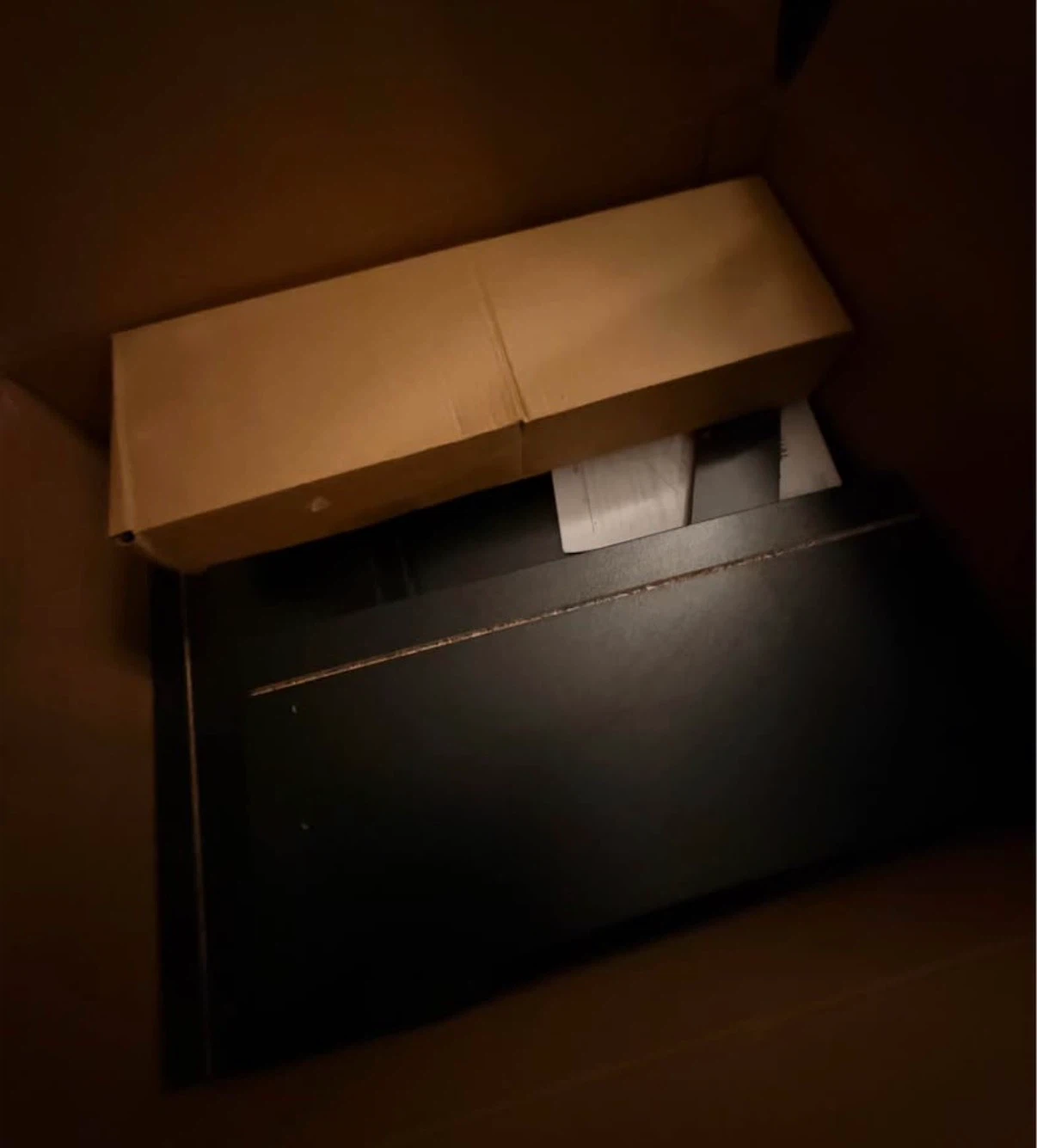 Black Nightstand with LED Lights - 15" - photo 3
